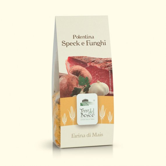 POLENTINA SPECK E FUNGHI - 150 gr - DECASADA